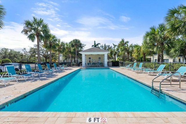 view of pool with a patio