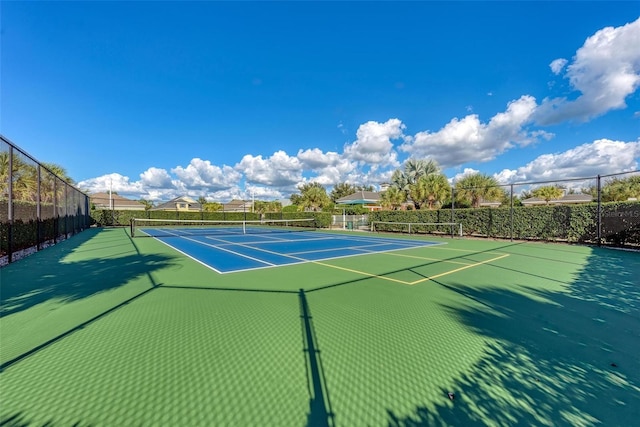 view of tennis court