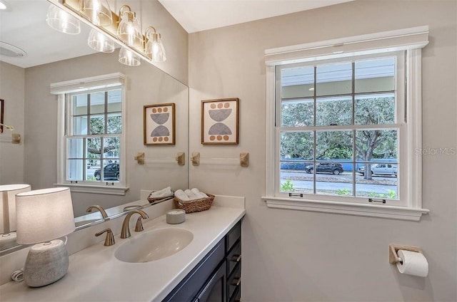 bathroom featuring vanity