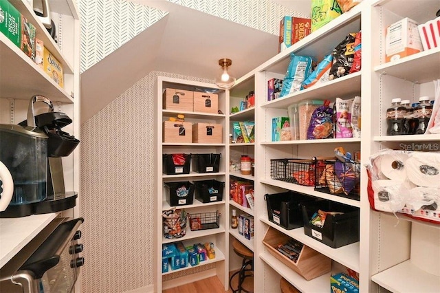 view of storage area