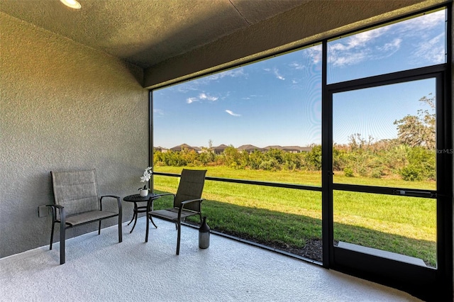 view of sunroom / solarium