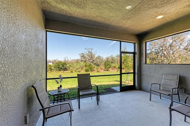 view of sunroom / solarium