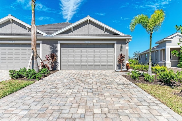 ranch-style house with a garage