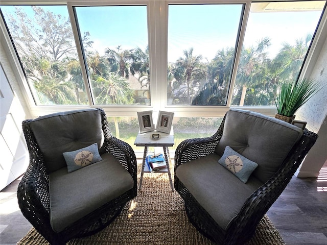 view of sunroom / solarium