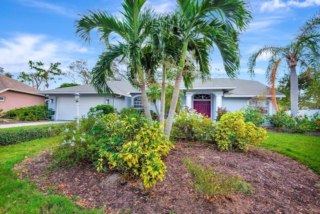 view of front of home featuring a garage