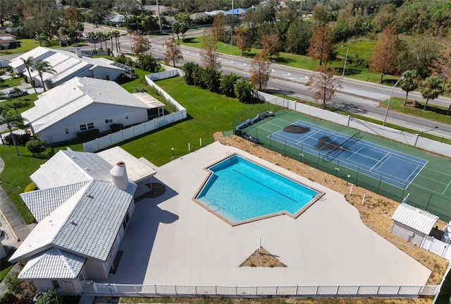 birds eye view of property