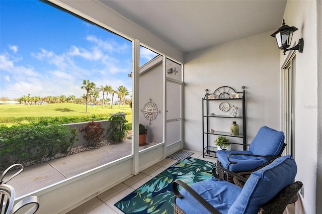 view of sunroom