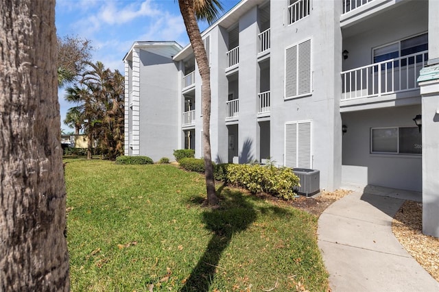 view of property with central AC unit