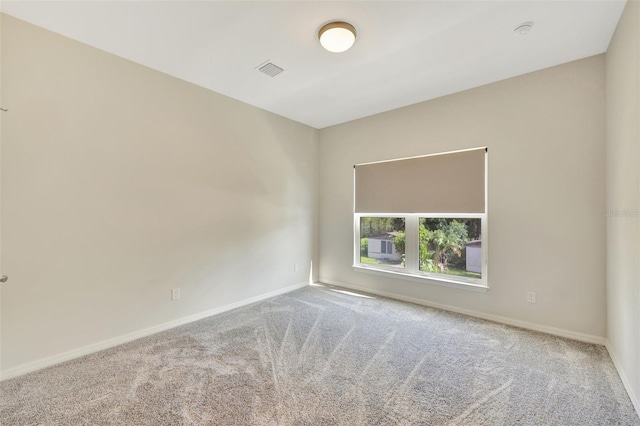 view of carpeted empty room