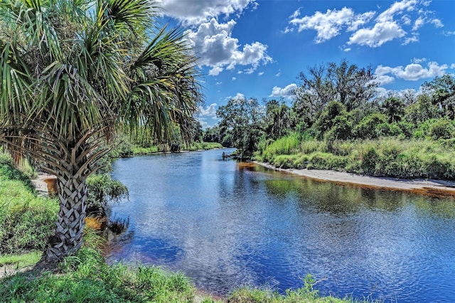 view of water feature