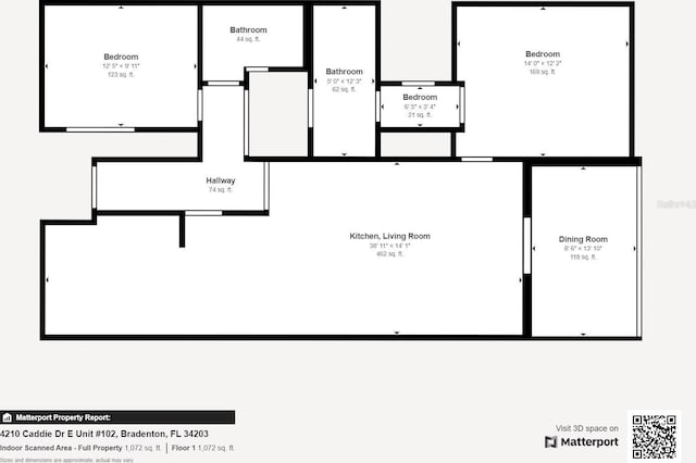 4210 Caddie Dr E Unit 102, Bradenton, FL 34203 - plan