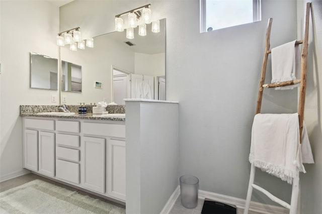 bathroom with vanity