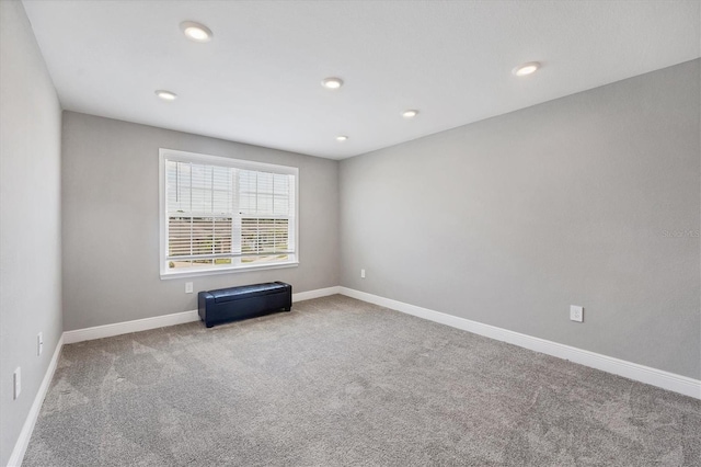 empty room with carpet floors