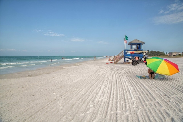 water view featuring a view of the beach