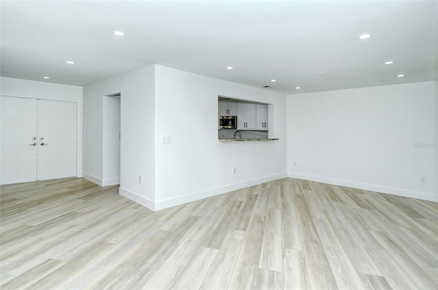 interior space featuring light hardwood / wood-style floors