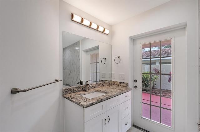 bathroom featuring vanity