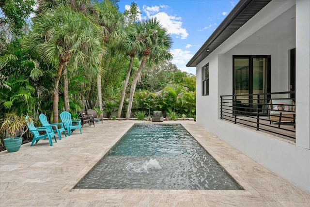 view of pool with a patio area