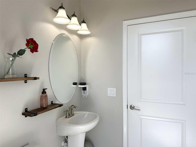 bathroom with a sink