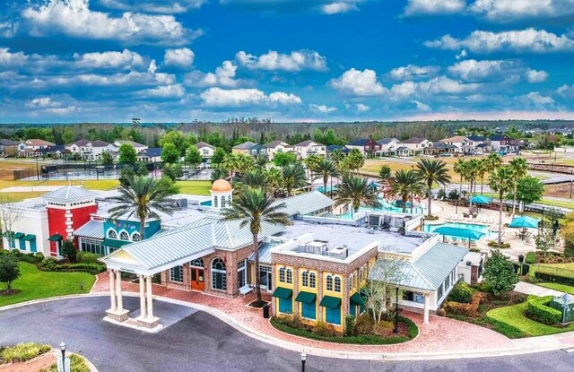 bird's eye view with a residential view