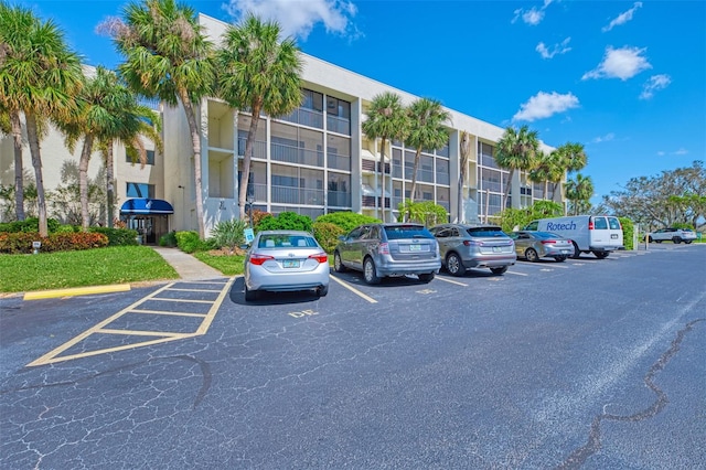 view of parking / parking lot