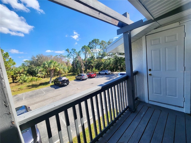 view of balcony