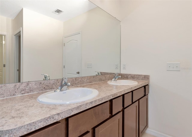 bathroom featuring vanity