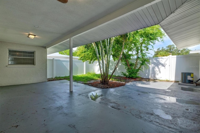 view of patio featuring cooling unit