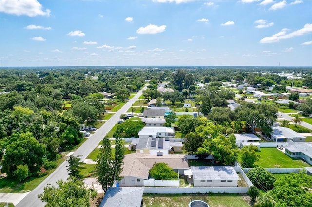 bird's eye view with a residential view