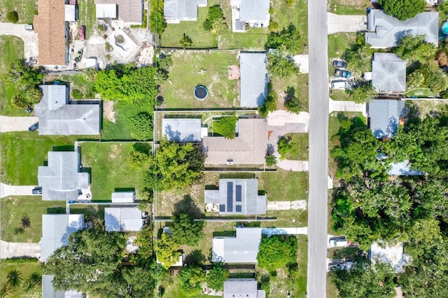 drone / aerial view with a residential view