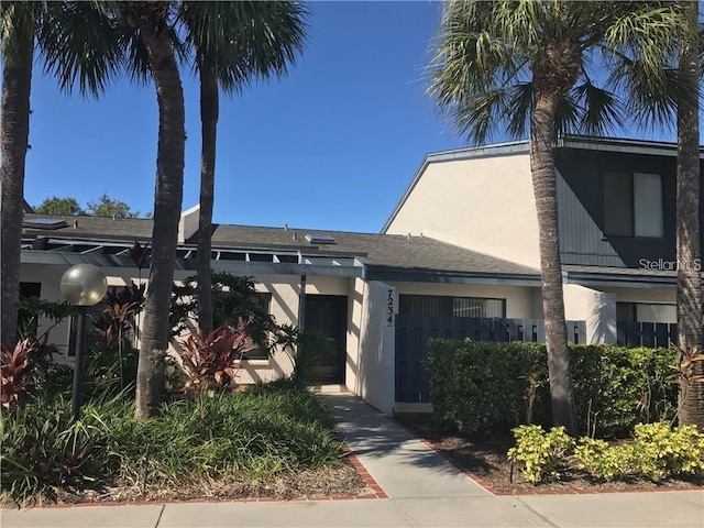 view of front of home featuring stucco siding