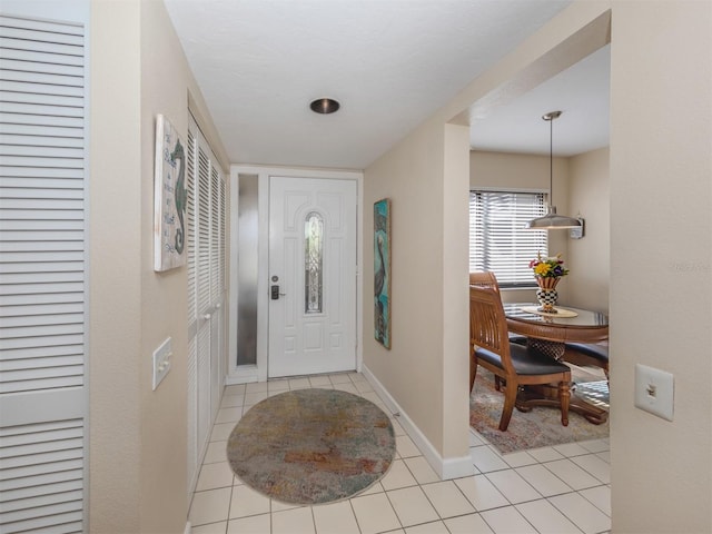 view of tiled entryway