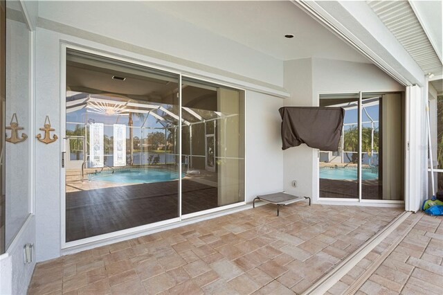 11332 Rivers Bluff Cir, Lakewood Ranch, FL 34202 - view of patio featuring glass enclosure