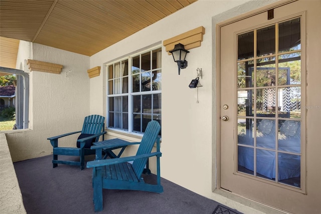 view of patio with covered porch