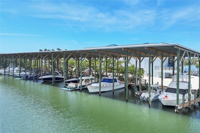 14041 Bellagio Way Unit 214, Osprey, FL 34229 - dock area featuring a water view