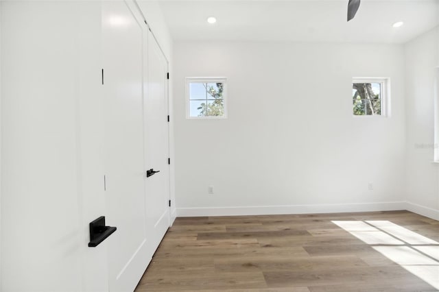 interior space featuring light hardwood / wood-style flooring