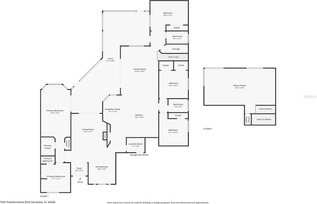 7341 Featherstone Blvd, Sarasota, FL 34238 - floor plan / room layout
