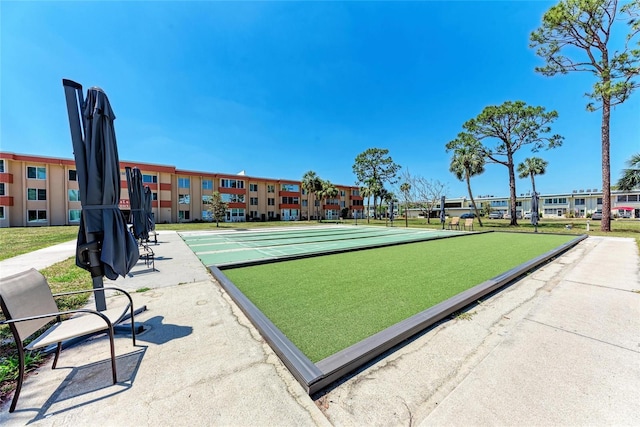 surrounding community with shuffleboard