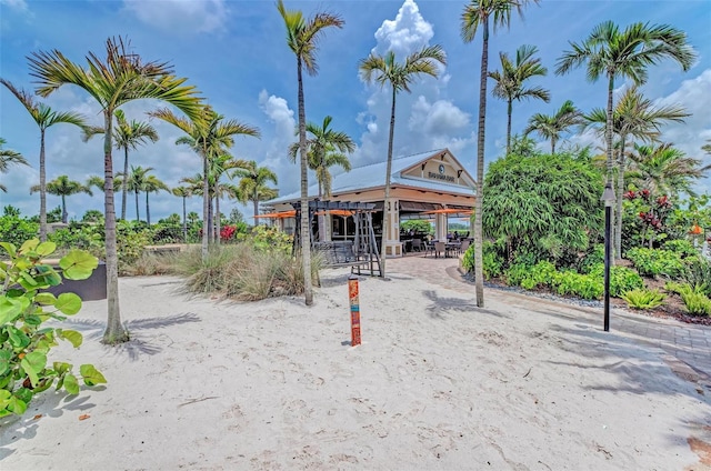 view of property's community with a gazebo