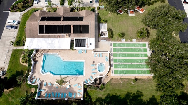 birds eye view of property