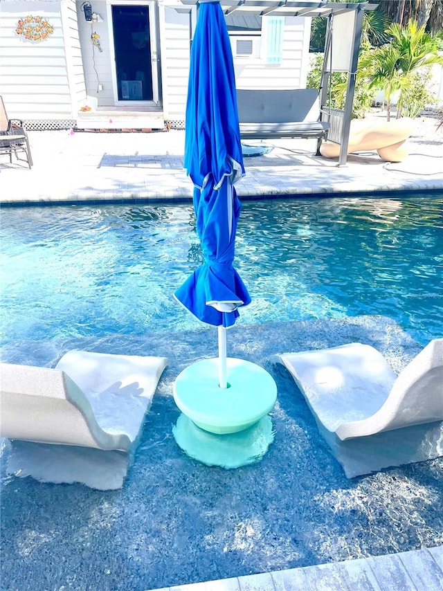 view of pool with a patio