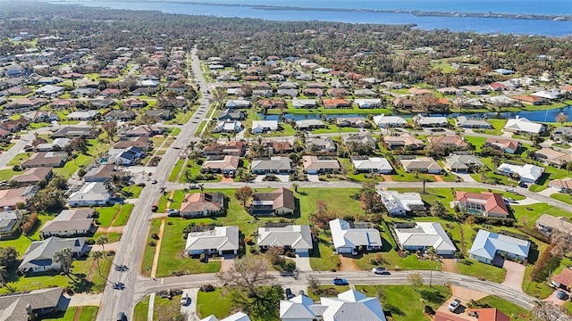 218 Brandywine Cir, Englewood, FL 34223 - birds eye view of property with a water view and a residential view