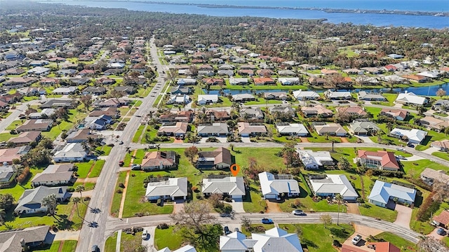218 Brandywine Cir, Englewood, FL 34223 - birds eye view of property featuring a water view and a residential view