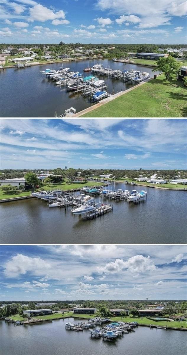 218 Brandywine Cir, Englewood, FL 34223 - aerial view featuring a water view