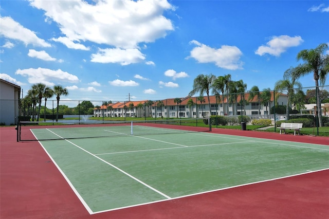 view of tennis court