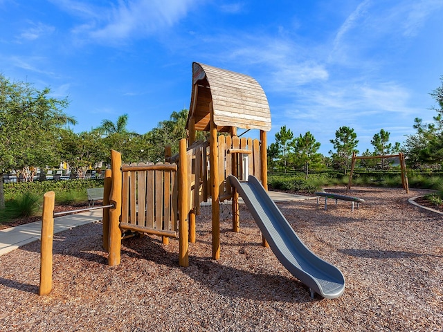 view of jungle gym