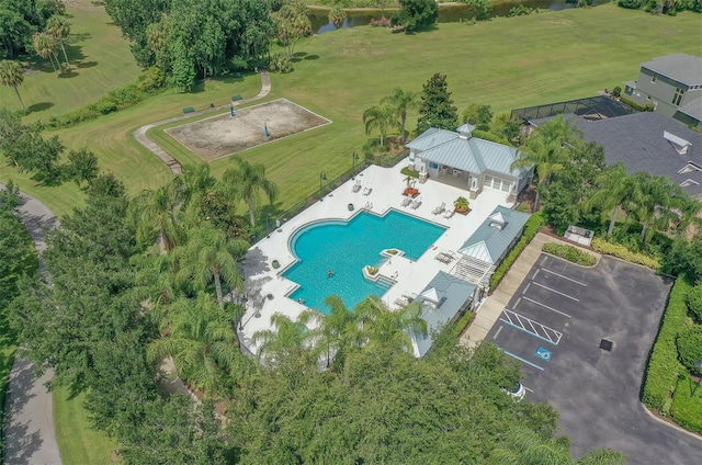 birds eye view of property