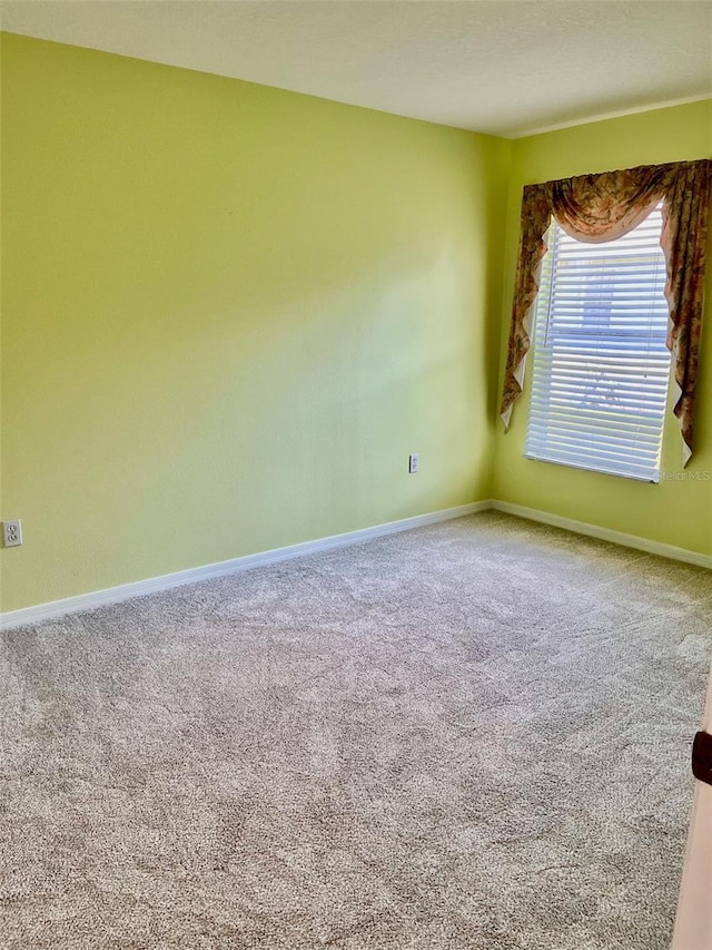 empty room featuring carpet flooring