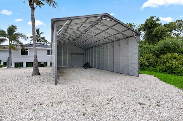 view of outdoor structure with a carport