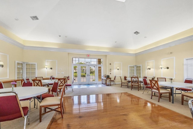 2921 Seasons Blvd, Sarasota, FL 34240 - community lobby featuring ornamental molding and a towering ceiling