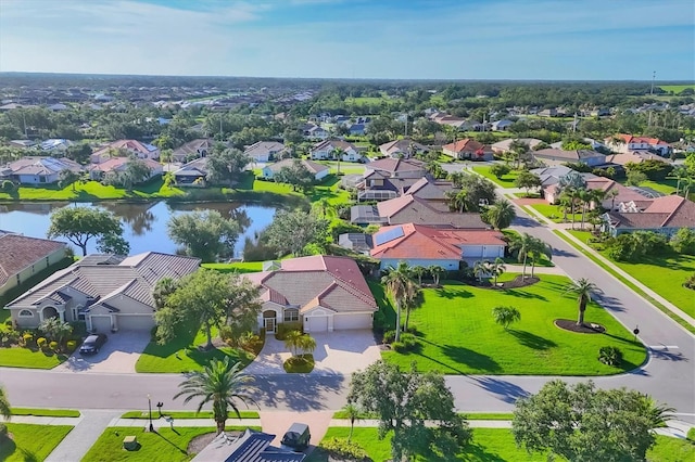 2921 Seasons Blvd, Sarasota, FL 34240 - aerial view of residential area with a large body of water